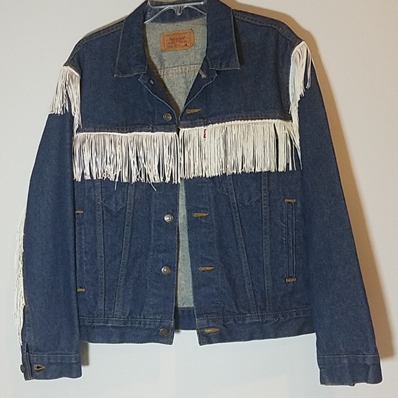 Levi's Jackets & Blazers - [Levis] Denim Jacket Fringe Large